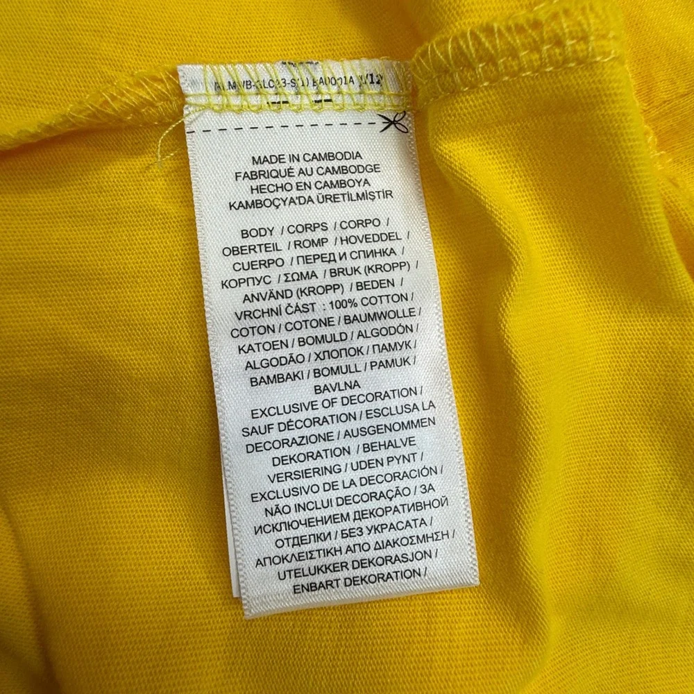 Polo Ralph Lauren Mens Size 4XLT T-Shirt Yellow Pocket Short Sleeve NWT